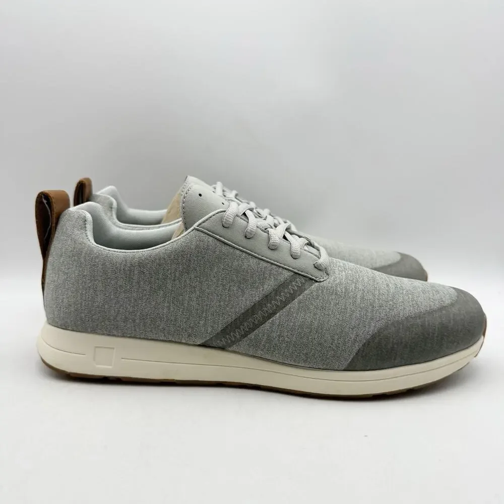 YORK Athletics Mens Henry Sweatshirt Casual Sneakers US 12 Gray Knit NIB